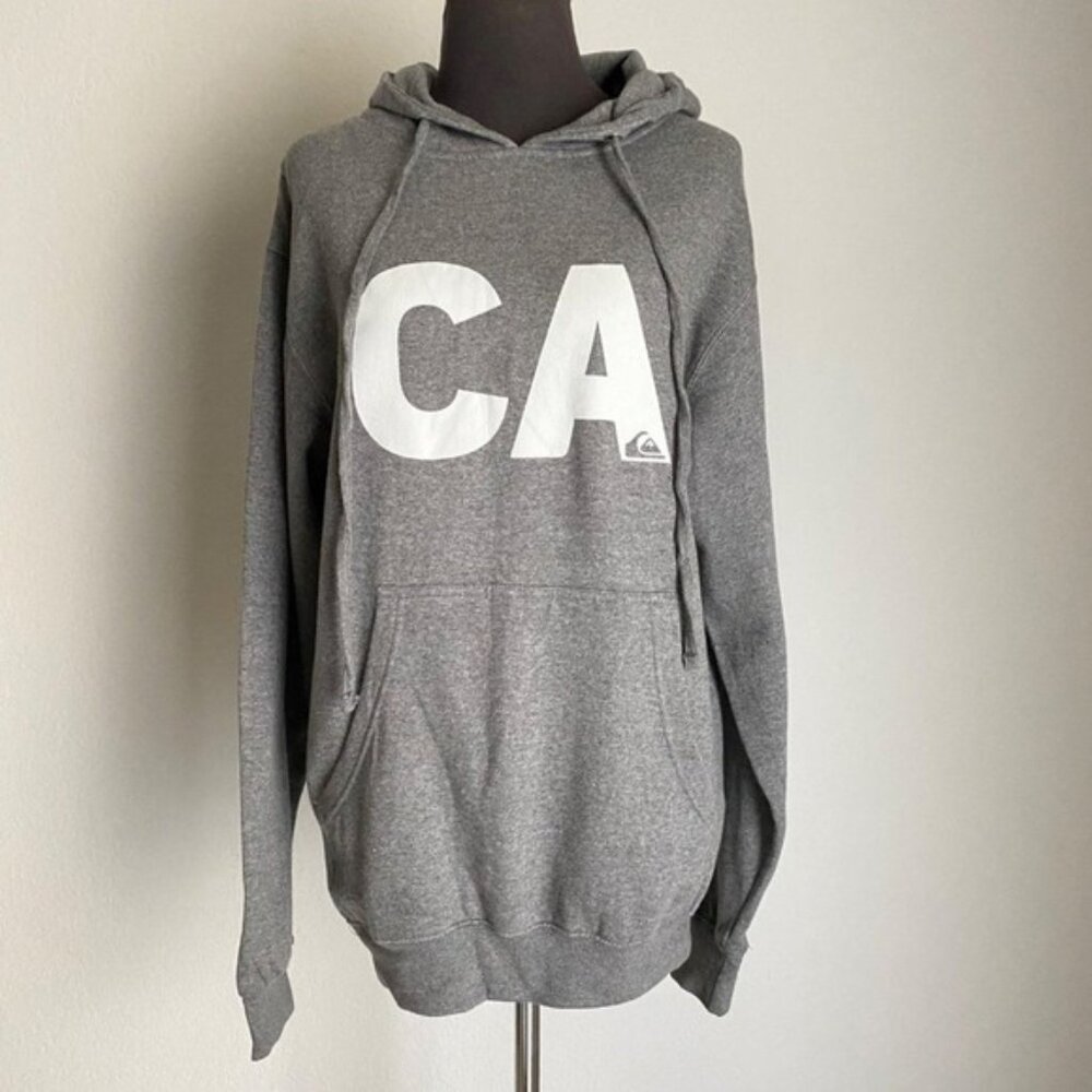 Quiksilver sz S gray California cotton sweatshirt‎ hoodie